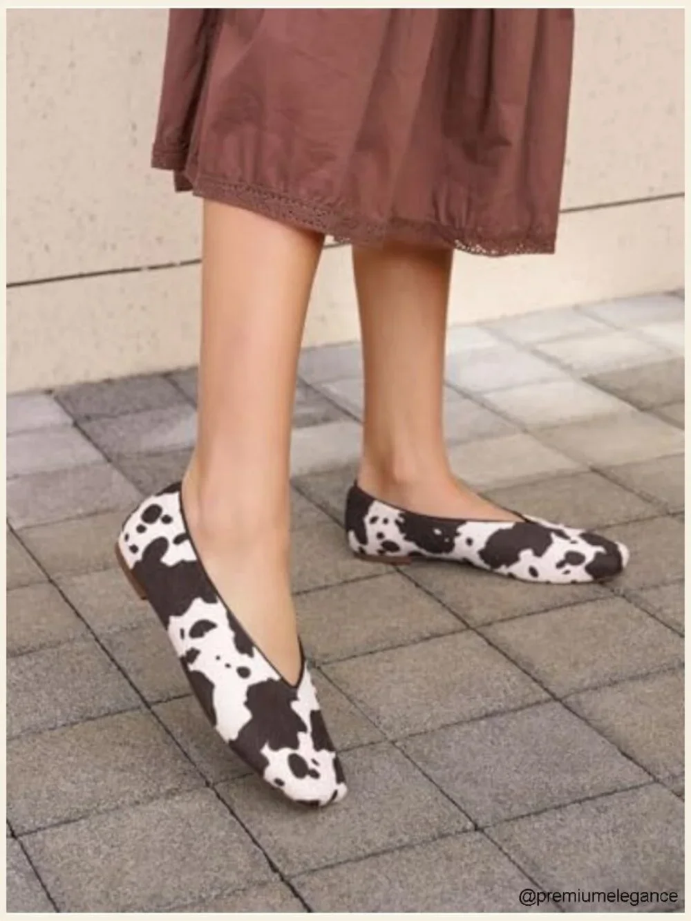 Womens Ballet Flats Closed Square Toe Slip On Suede Work Dress Shoes Cushioned